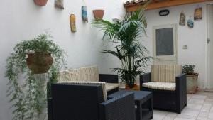 Posezení v ubytování B&B Mareen