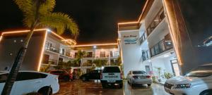 Budova, kde se aparthotel nachází