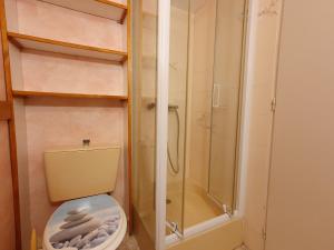 a bathroom with a shower and a toilet at Maisonette Ensoleillée Proche Plage à La Faute-sur-Mer – 4 Pers, Animaux Sur Demande - FR-1-476-21 in La Faute-sur-Mer