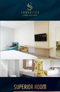 TV a/nebo společenská místnost v ubytování Skysuites Residence