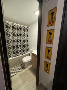 ห้องน้ำของ Departamento Estudio Santiago