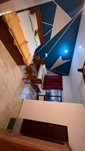 an overhead view of a room with several beds at Lucky star hotel in Bhāgamandala