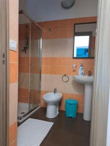 Kúpeľňa v ubytovaní ortigia adriana suite