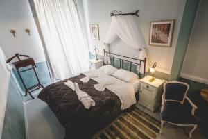 Postel nebo postele na pokoji v ubytování pension Acronafplia - classic