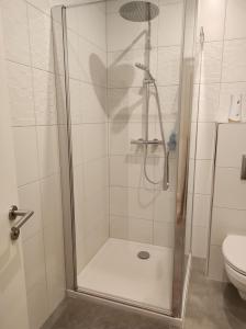 Koupelna v ubytování Chez Dori Chambre privée