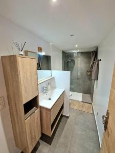 Koupelna v ubytování Villa Lomy Casares