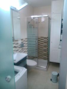 Koupelna v ubytování LA MAYOR BUNGAMERICA AU BORD DE L'OCEAN RESIDENTIEL