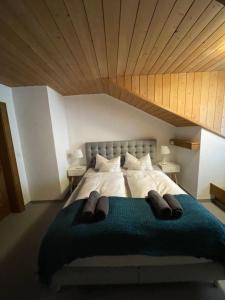 Postel nebo postele na pokoji v ubytování Apart Sonnenheim