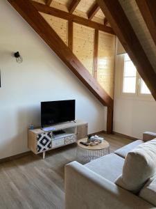 TV a/nebo společenská místnost v ubytování Reginita Apartamentos