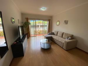 カニコにあるMilagrosa Apartmentのソファとテレビのあるリビングルーム