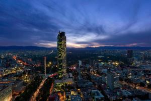 Hotelli – kaupungin México yleisnäkymä majoituspaikasta käsin