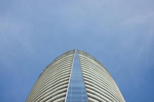 a tall building with a blue sky in the background at The St. Regis Mexico City in Mexico City