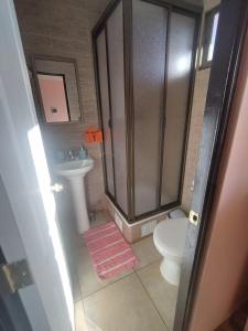 Koupelna v ubytování Hostal el hermanito