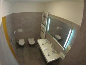 Koupelna v ubytování Hotel Vacek Pod Věží