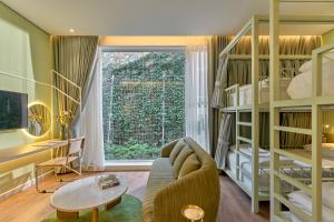 Posezení v ubytování Adela Hotel Dalat