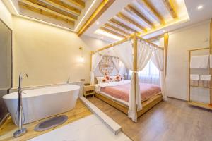 GeGeHouse - Lijiang Old Town客房内的一张或多张床位