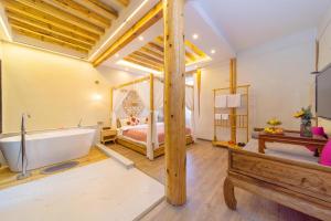 GeGeHouse - Lijiang Old Town客房内的一张或多张床位