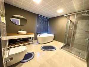 Vonios kambarys apgyvendinimo įstaigoje 112 -Excellent City View, Luxury, Bathtub,New ren.
