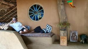 Posezení v ubytování Glimra eco lodge