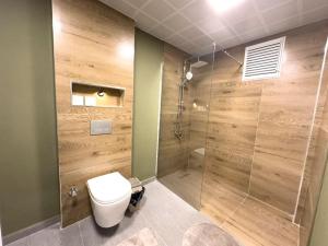 アンカラにある103-Cozy and Stylishのバスルーム(トイレ、シャワー付)