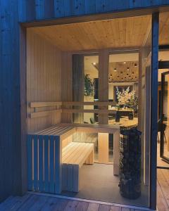 sauna z ławką w budynku w obiekcie Chajda pod Javorom w Oščadnicy