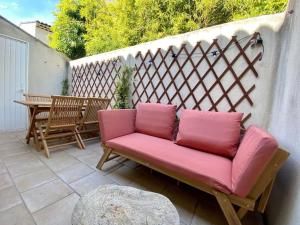 Posezení v ubytování Loft au pied du Lubéron