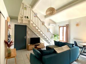 Posezení v ubytování Loft au pied du Lubéron