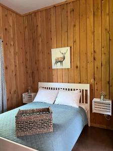 Postel nebo postele na pokoji v ubytování Chalets du Domaine Yamaska