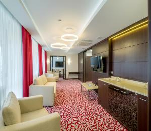 TV a/nebo společenská místnost v ubytování Bashkiria Hotel