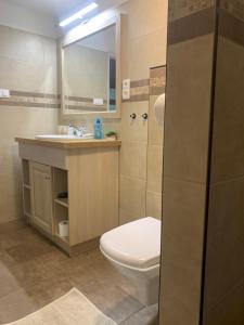 Kúpeľňa v ubytovaní Pommedi Apartman + 16 fotografií