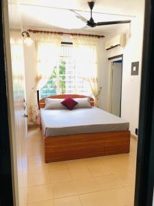 Katil atau katil-katil dalam bilik di Jungle club villa and cafe