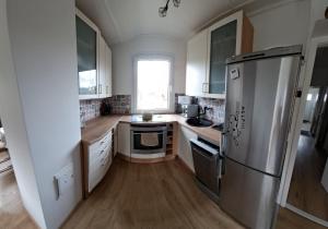Kuchyň nebo kuchyňský kout v ubytování Ferienhaus am Edersee-scheid