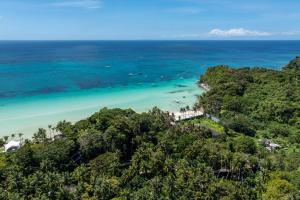 an aerial view of the beach and ocean at Four Points by Sheraton Boracay in Boracay