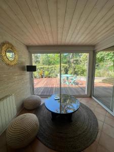 Posezení v ubytování Suite et Spa Les Abatilles