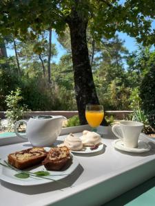 Možnosti raňajok pre hostí v ubytovaní Suite et Spa Les Abatilles