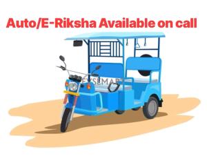an illustration of an auto rickshaw on call at Rukmani Villas Group of Rukmani home stay in Mathura