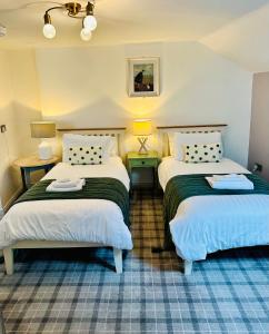 a room with two beds in a room at Zoe Bistro & Accommodation in Kilrush