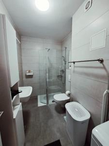 Koupelna v ubytování Apartman West Zen