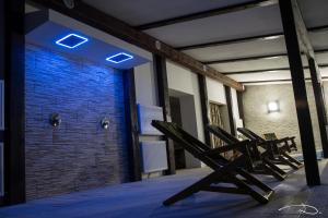 Fitness centrum a/nebo fitness zařízení v ubytování Pensiunea Andreea