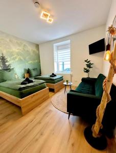 TV a/nebo společenská místnost v ubytování Apartment Schwarzwaldgeflüster
