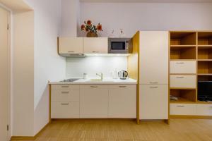 Kuchyňa alebo kuchynka v ubytovaní Deluxe suite in prime location