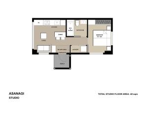 a floor plan of a house at Asanagi by H2 Life in Niseko
