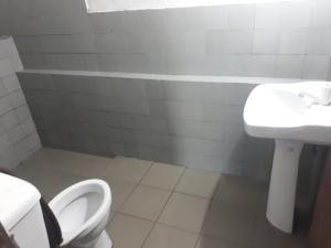 un bagno con un water e un lavandino di Drop Hostel a Kandy