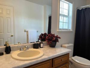 a bathroom with a sink and a toilet at Masters 2026 in your backyard in Augusta +52 photos
