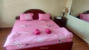 Voodi või voodid majutusasutuse Mabuhay Guesthouse Kampot toas