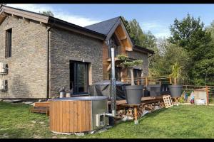 Zahrada ubytování Loft ravissant avec spa nordique