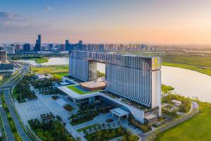 een luchtzicht op het internationale casino van het hotel bij Suzhou International Conference Hotel in Suzhou