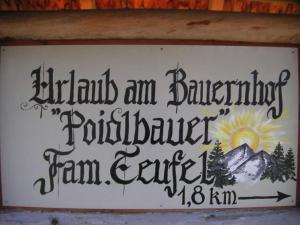 Certificato, attestato, insegna o altro documento esposto da Biobauernhof Poidlbauer