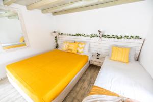 Postel nebo postele na pokoji v ubytování Opus apartment