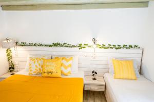 Postel nebo postele na pokoji v ubytování Opus apartment